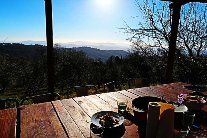 Mangiare in agricampeggio in Maremma Toscana a Tatti
